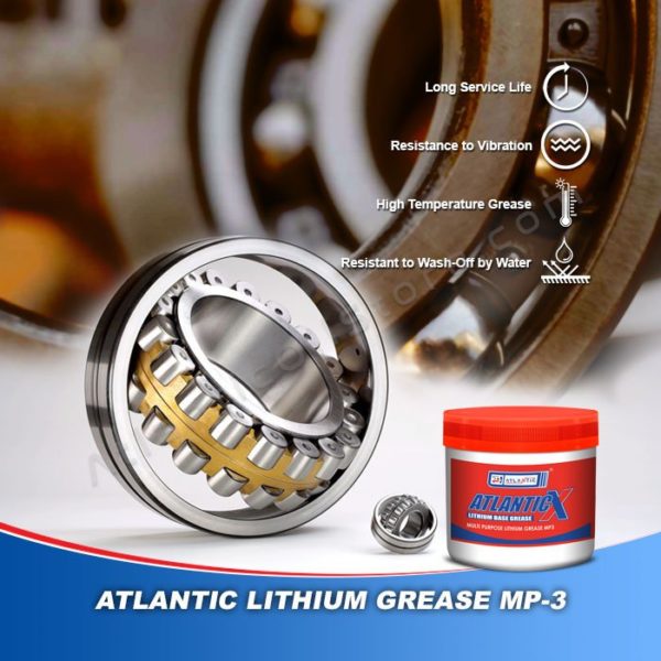 Atlantic Multipurpose MP3 Grease - Lithium Base Greases in a pack of 500 Gram
